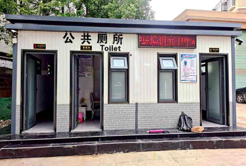 雕花板自動感應(yīng)沖水環(huán)保廁所